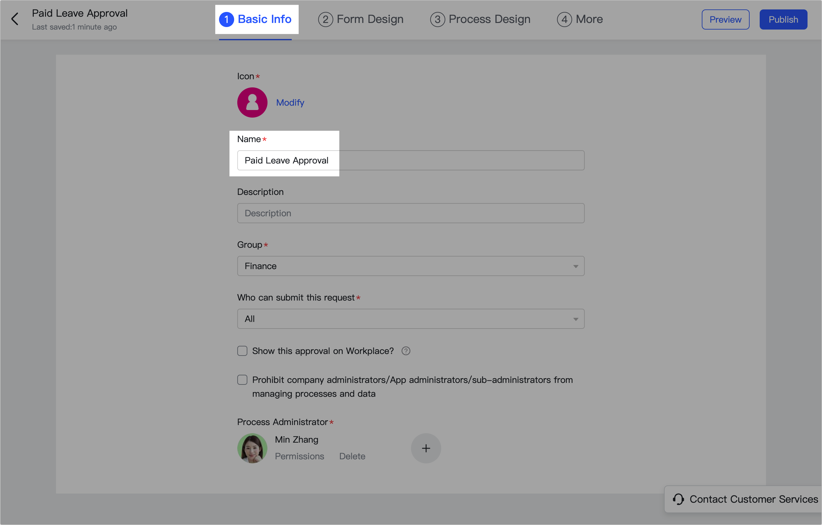 Step 2: Create custom approval - Home - Documentation - Lark Developer