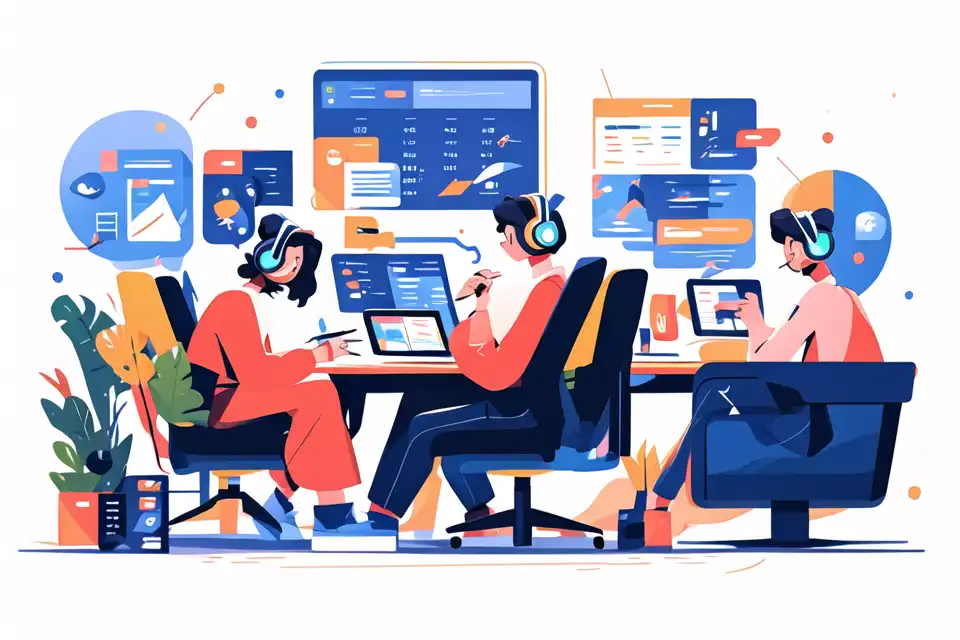 an image for content marketing and podcasting