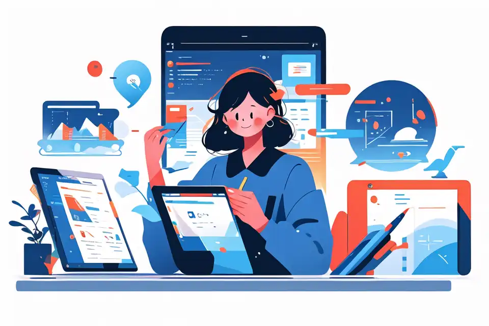 an image for AI-generated presentations