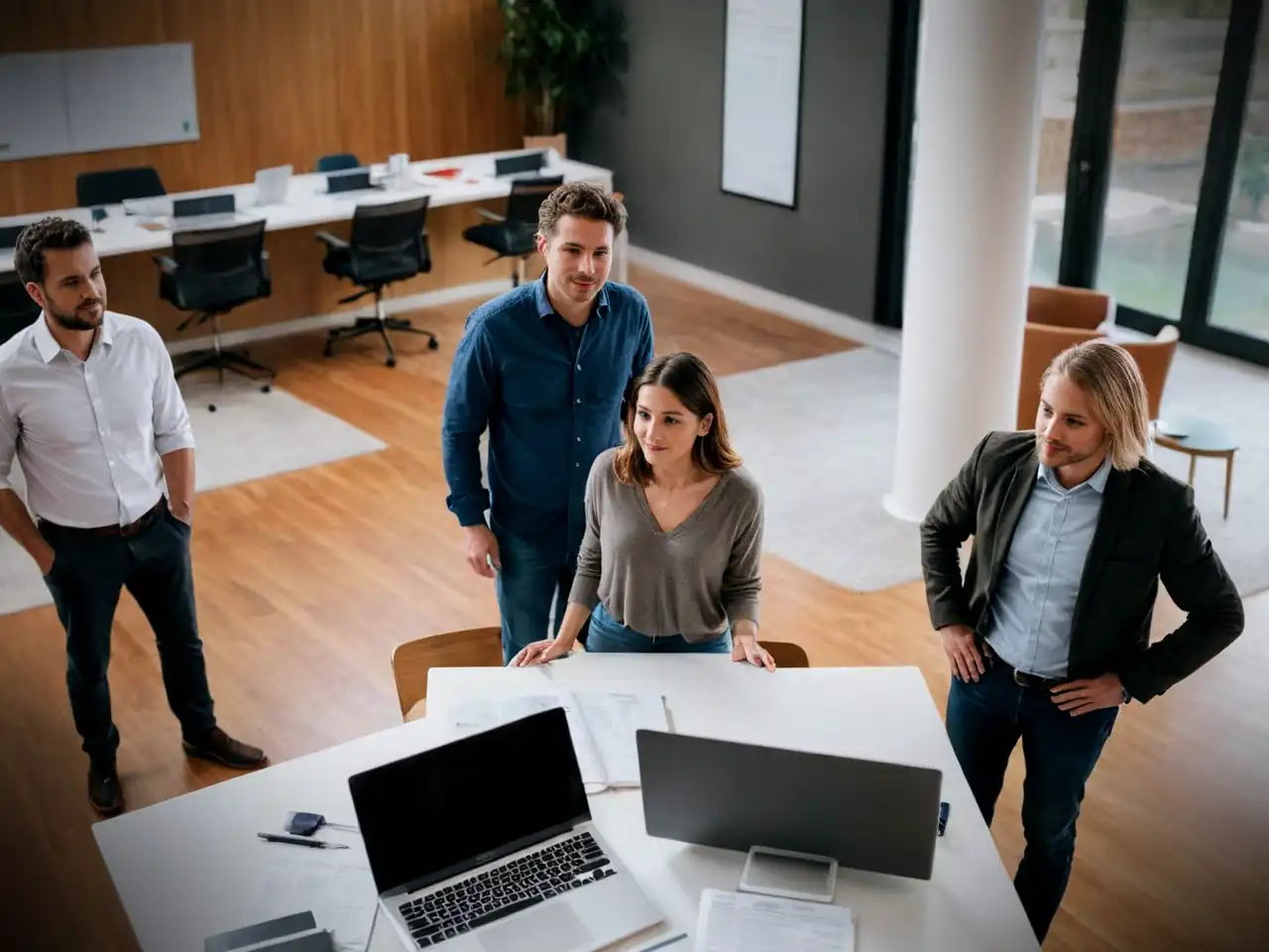 an image for agile standup meeting