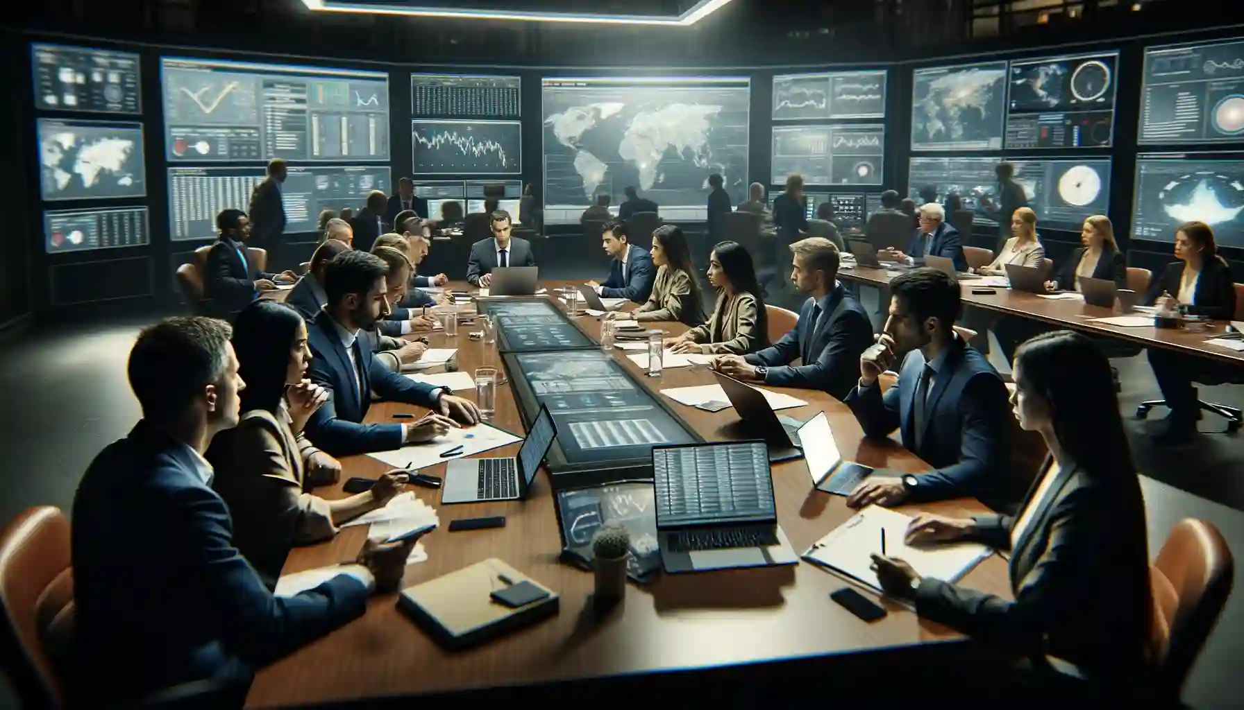 an image for crisis management meeting