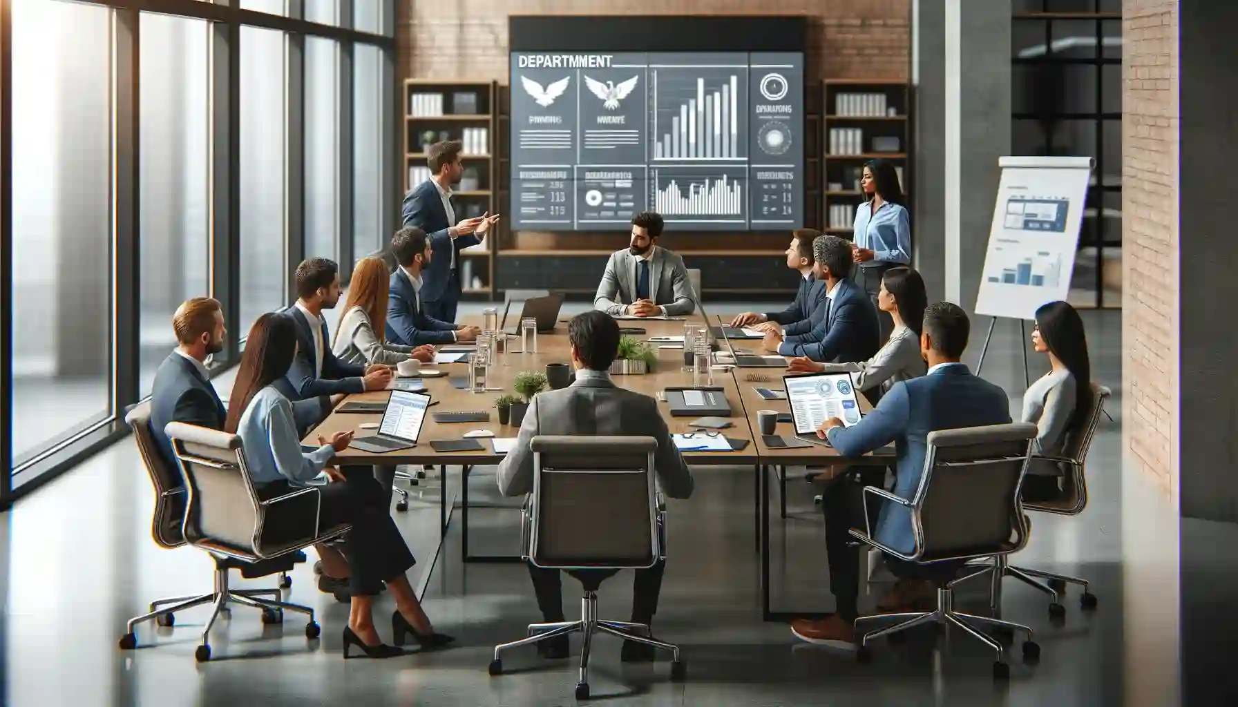an image for departmental meeting
