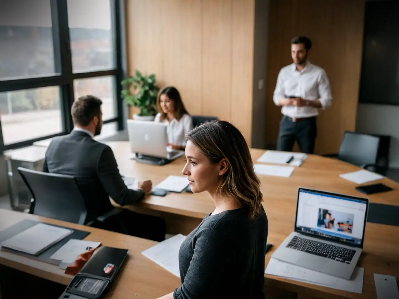 an image for interview meeting