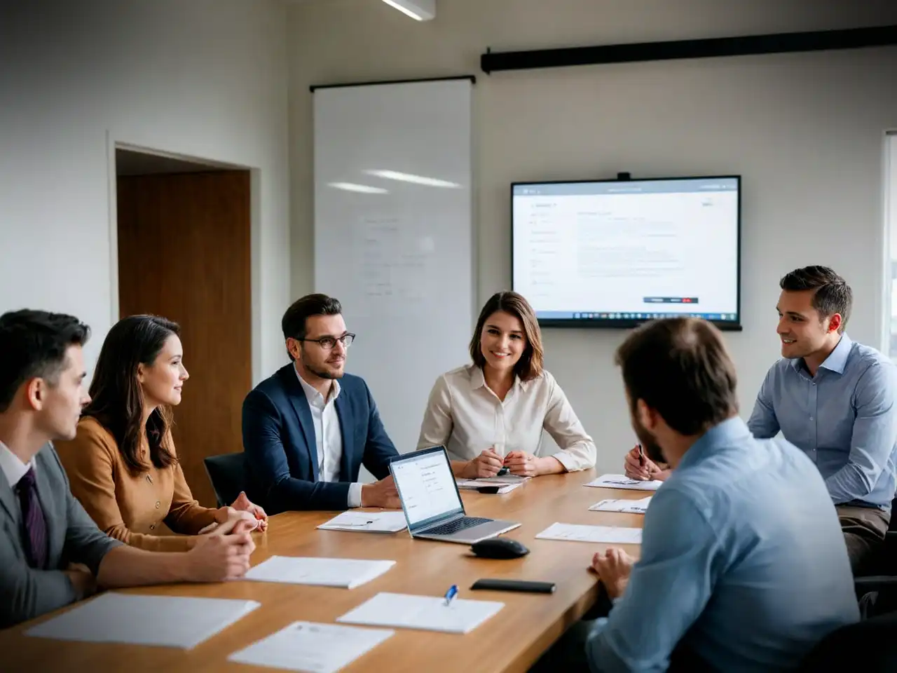 an image for marketing meeting
