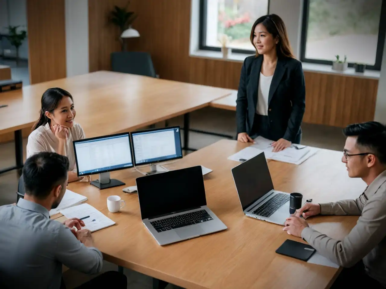 an image for review meeting