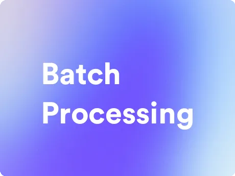 an image for Batch processing