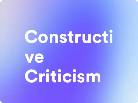 an image for constructive criticism