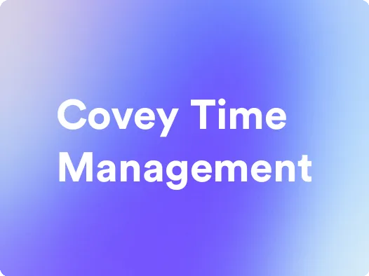 an image for covey time management