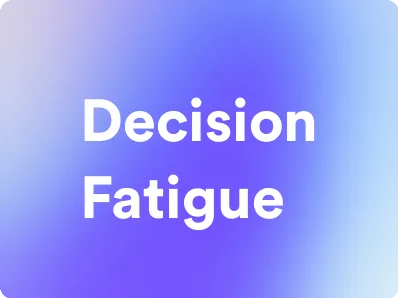 an image for decision fatigue
