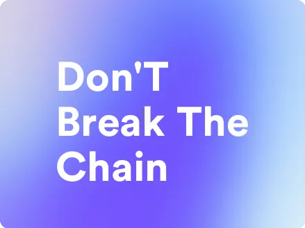 an image for don't break the chain
