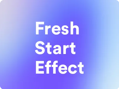 an image for fresh start effect