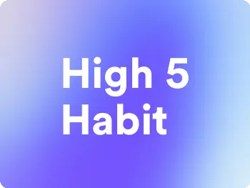 an image for high 5 habit