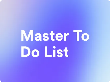 an image for master to do list