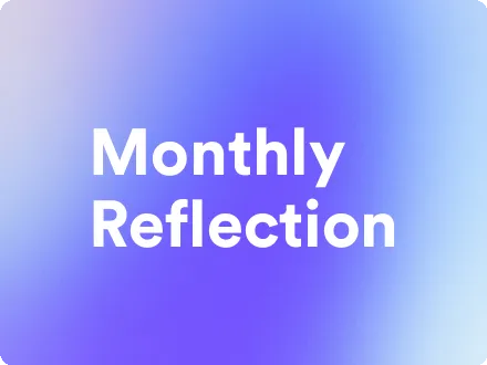 an image for monthly reflection