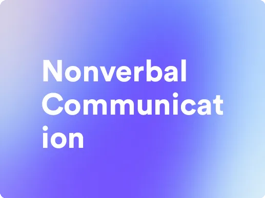 an image for nonverbal communication
