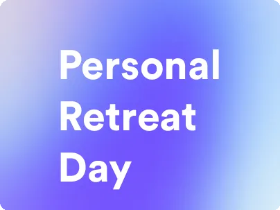 an image for personal retreat day