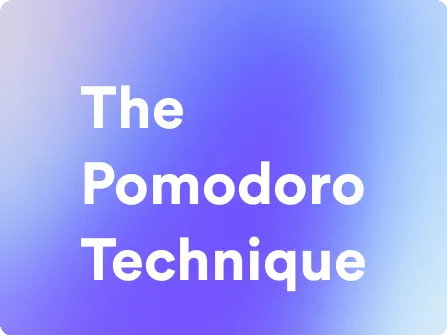 an image for the pomodoro technique