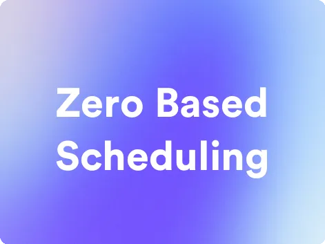 an image for zero based scheduling